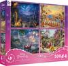 Ceaco - 4 In 1 Multipack - Disney - Thomas Kinkade - (4) 500-Piece Jigsaw Puzzles