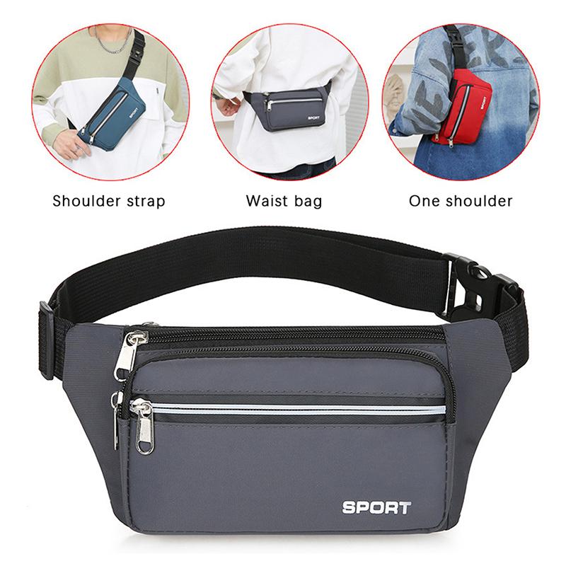 1Pcs Fashion Men Women Waist Bag Casual Fanny Pack Purse Large Phone Belt Bag Pouch Outdoor Travel Phone Bag Banana Hip Bags