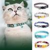 Luxury Tactical Style Free Regulation Cat Collar Comfortable Light Breakaway Nylon Macrame Woven with Personalized Bell