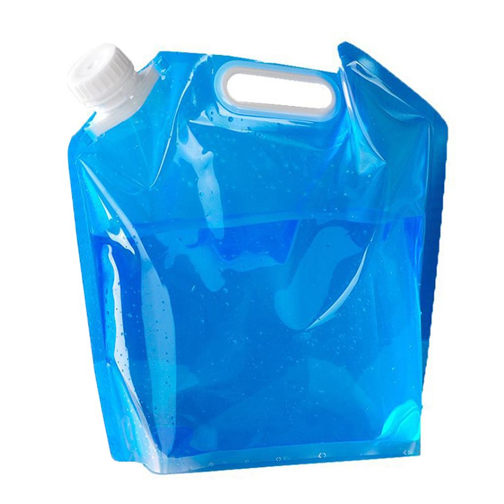 Collapsible 5L/10L Water Container - Durable, Foldable, and Leak-Proof for Camping and Hiking