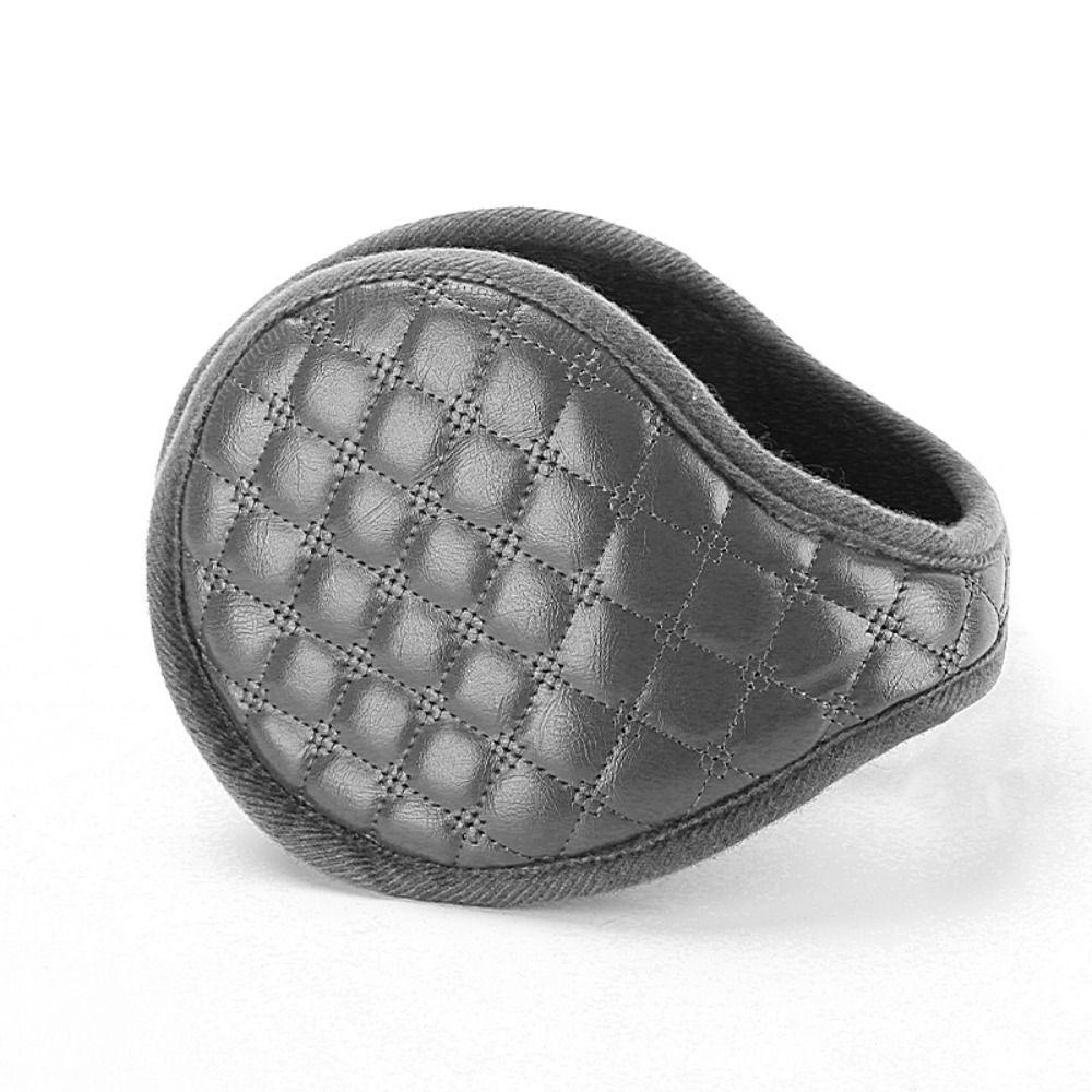 Keep Warmer Plaid Pure Color Blank Winter Ear Cover Plush Earmuffs Men Ear Cover Women Earmuffs