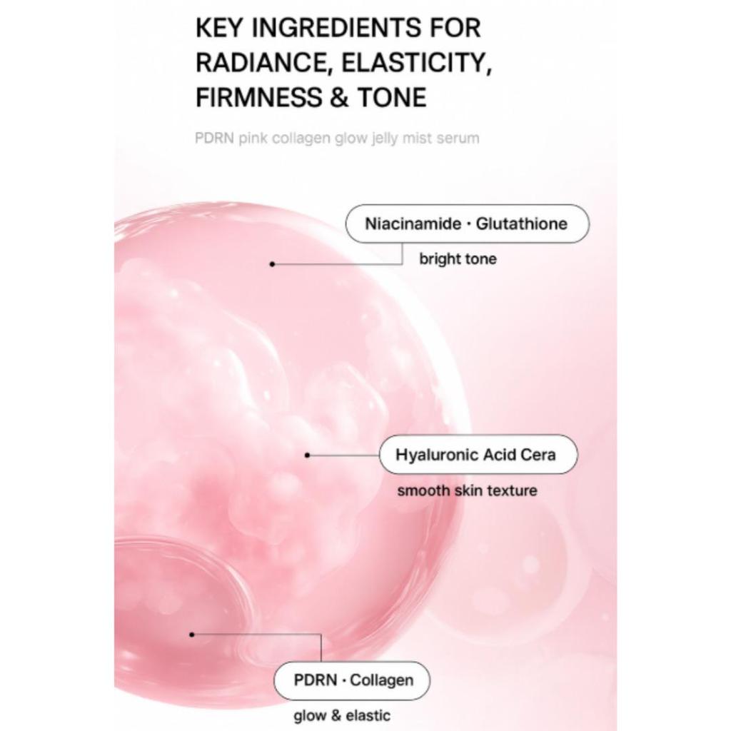 Medicube PDRN Pink Collagen Glow Jelly Mist 100ml /  Mist Serum