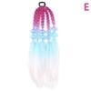 26Inch Synthetic Colored Long Lantern Bubble Braid Ponytail Hair Extension Elastic Rubber Bands Hairpiece For Women