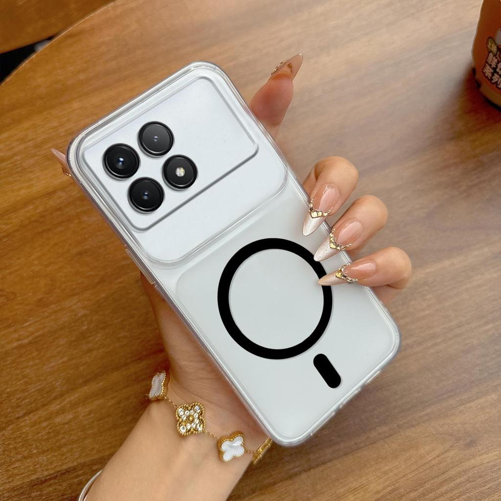 Case for Xiaomi POCO X6 Pro 5G Anti-Fingerprint Matte Cover Big Camera Window Clear Edge Casing