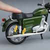 1/10 JAWA 250 Alloy Retro Motorcycle Model Diecast Metal Street Classic Motorcycle Model Simulation Sound and Light Kid Toy Gift