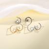 Xingyue Student Earrings Female, Metal Sense Simple Star Moon Earrings, Xingyue Tonghui Daily Earrings