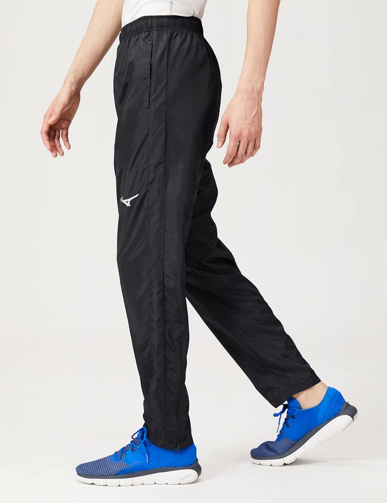 Mizuno Soccer Piste Size 2XL Wear, Pants, Unlined, Water-Repellent, Set, P2MF2G50, Black,