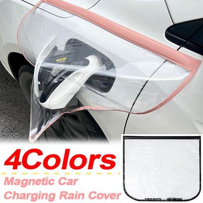 Magnetic New Energy Car Charging Rain Cover Outdoor Universal Car Charging Gun Rainproof Dustproof Protect Cover Car Accessories