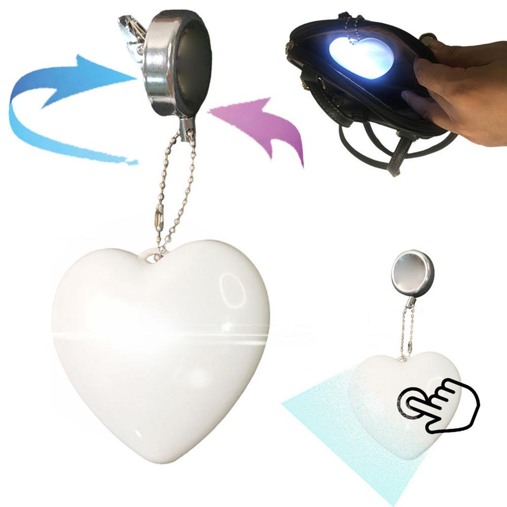 Purse Heart LED Light Handbag LED Light Automatic Motion Activated Heart Shaped Purse Light for Women Bag Purse Charm