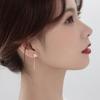 Женские серьги Lucky Clover Ear Line с длинными кисточками, модные ювелирные изделия платинового цвета, новинка 2022 года