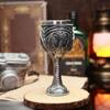 New Retro Dragon Goblet 3D Embossed Resin Stainless Steel Wine Glass Cocktail Glass Drinking Glasses Bar Drinkware Decoration