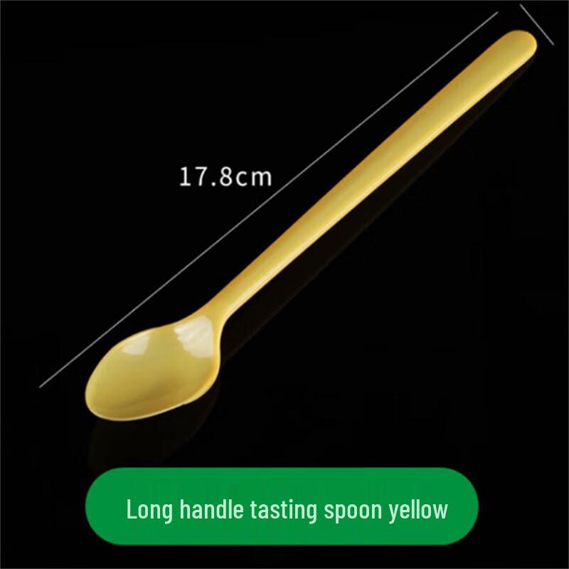 Disposable Yellow Long Handle Tasting Spoons (300 Count)