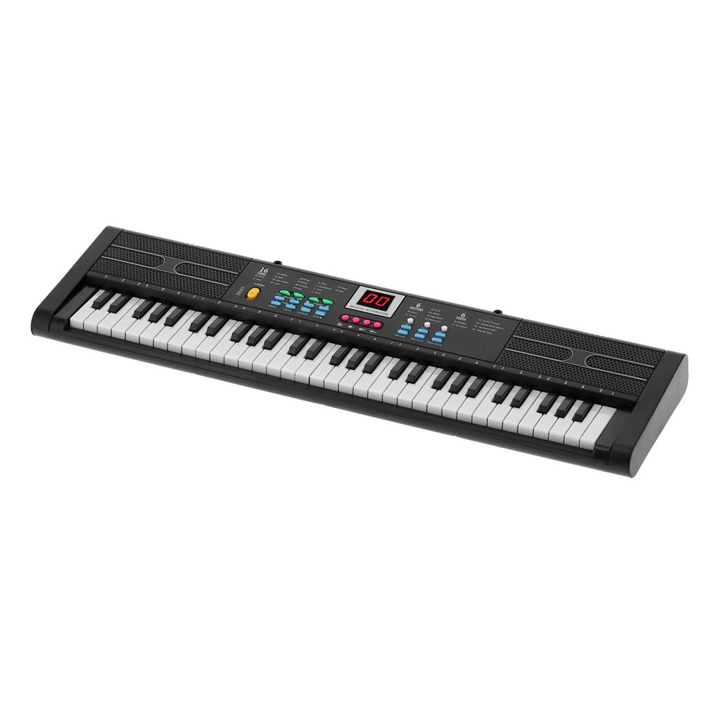 Keyboard Piano 61 Keys Instrument Electric with USB Microphone for Kids Beginner MQ6187