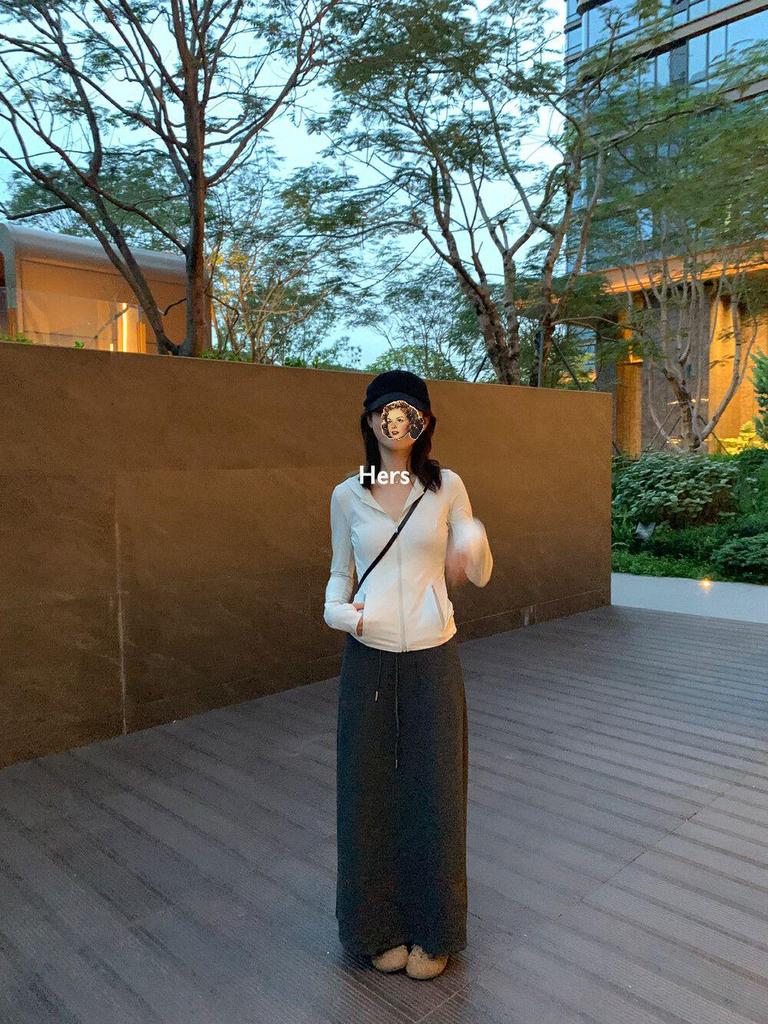 Damen Einfarbiger A-Linien Midi-Rock: Lässig, Schlicht, Schlankmachend für den Frühherbst