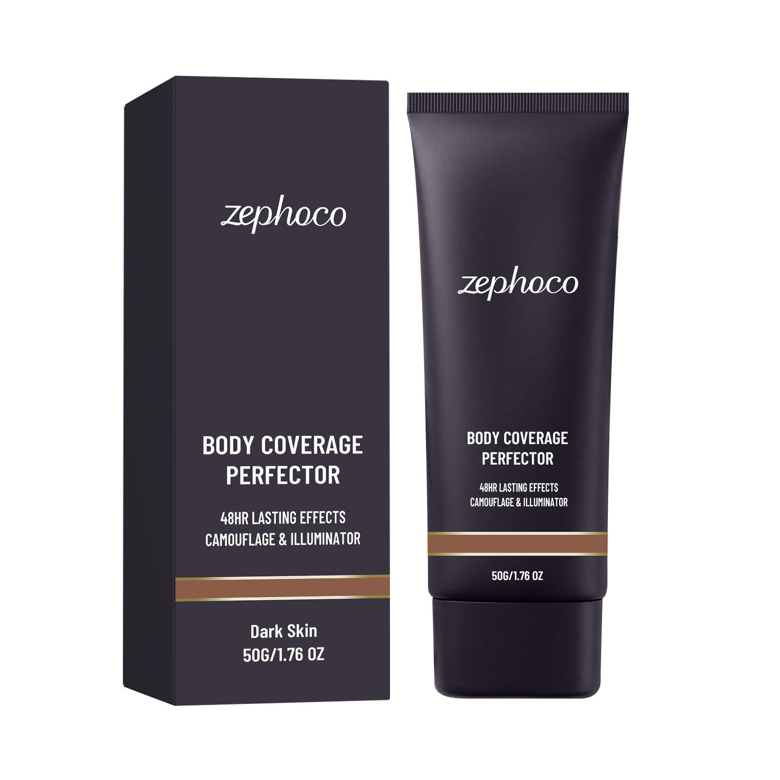 Zephoco Silky Body Concealer Cream, Daily Hydrating, Skin Fitting, Waterproof, Refreshing, Multi-color Concealer dark complexion