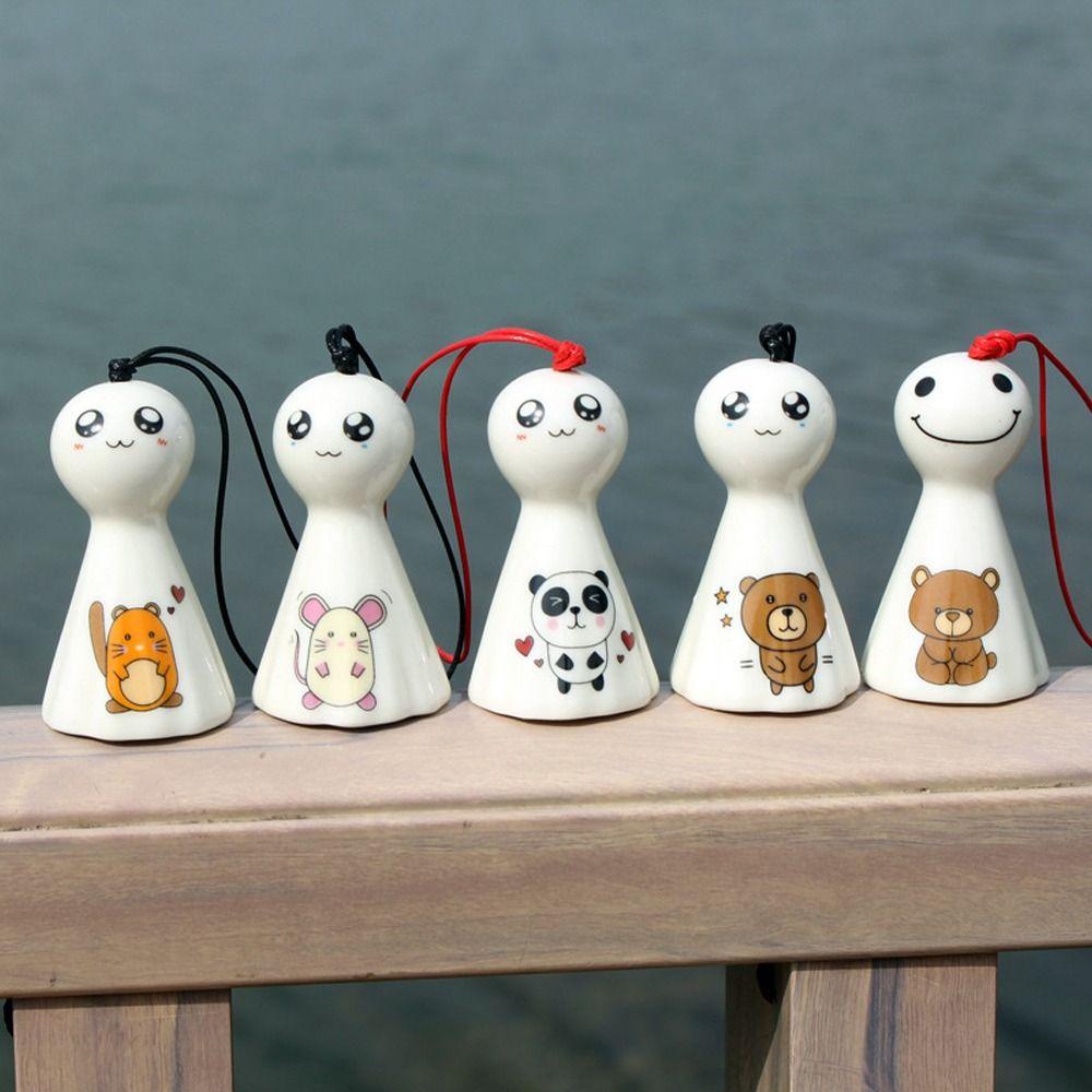 Handgefertigte Sunny Dolls Windspiele Cartoon Hängende Porzellan Windspiele Garten Heimdekoration