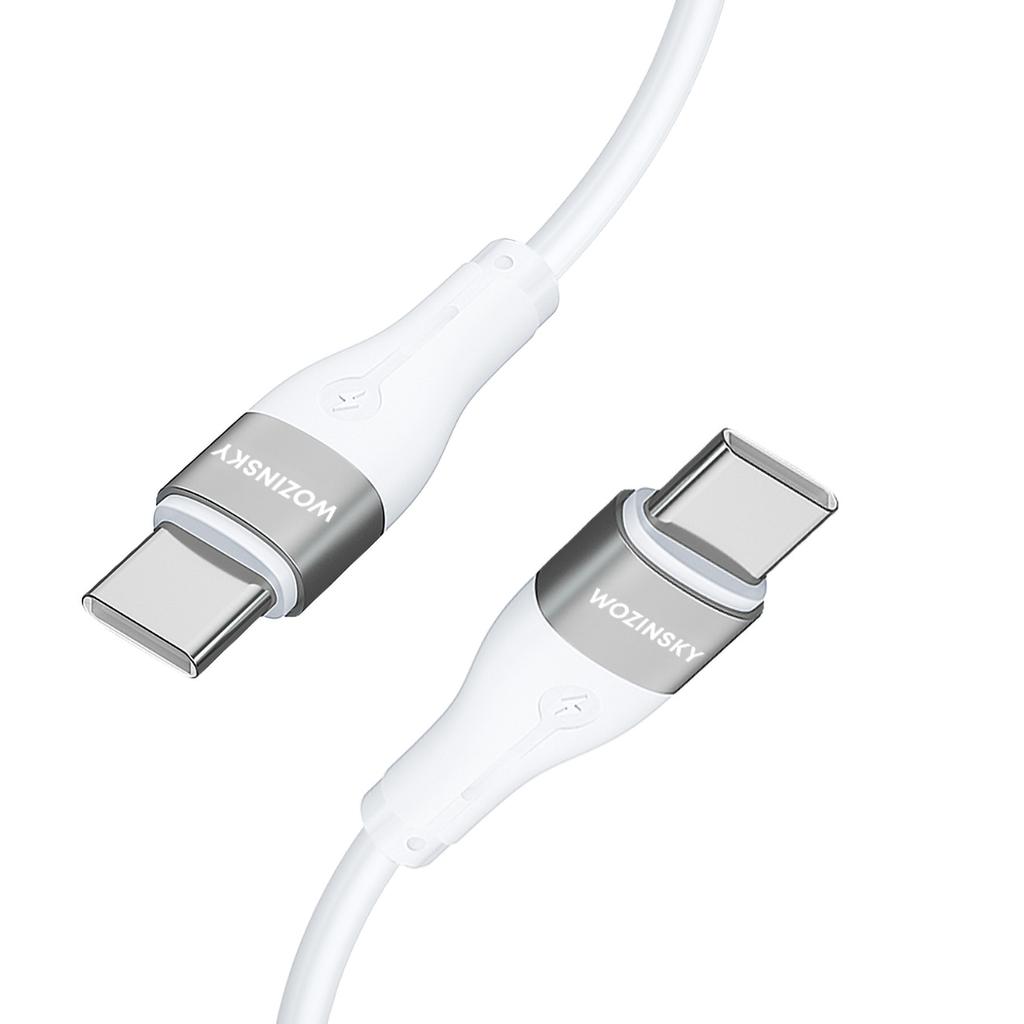 Wozinsky WSTCC2 USB-C To USB-C PD 65W Charging Cable, 2M - White