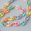 New Fashion Woman Bag Accessory Detachable Candy Acrylic Chain Cute Acrylic Luxury Strap Women Elegant Bag Shoulder Handle Chain