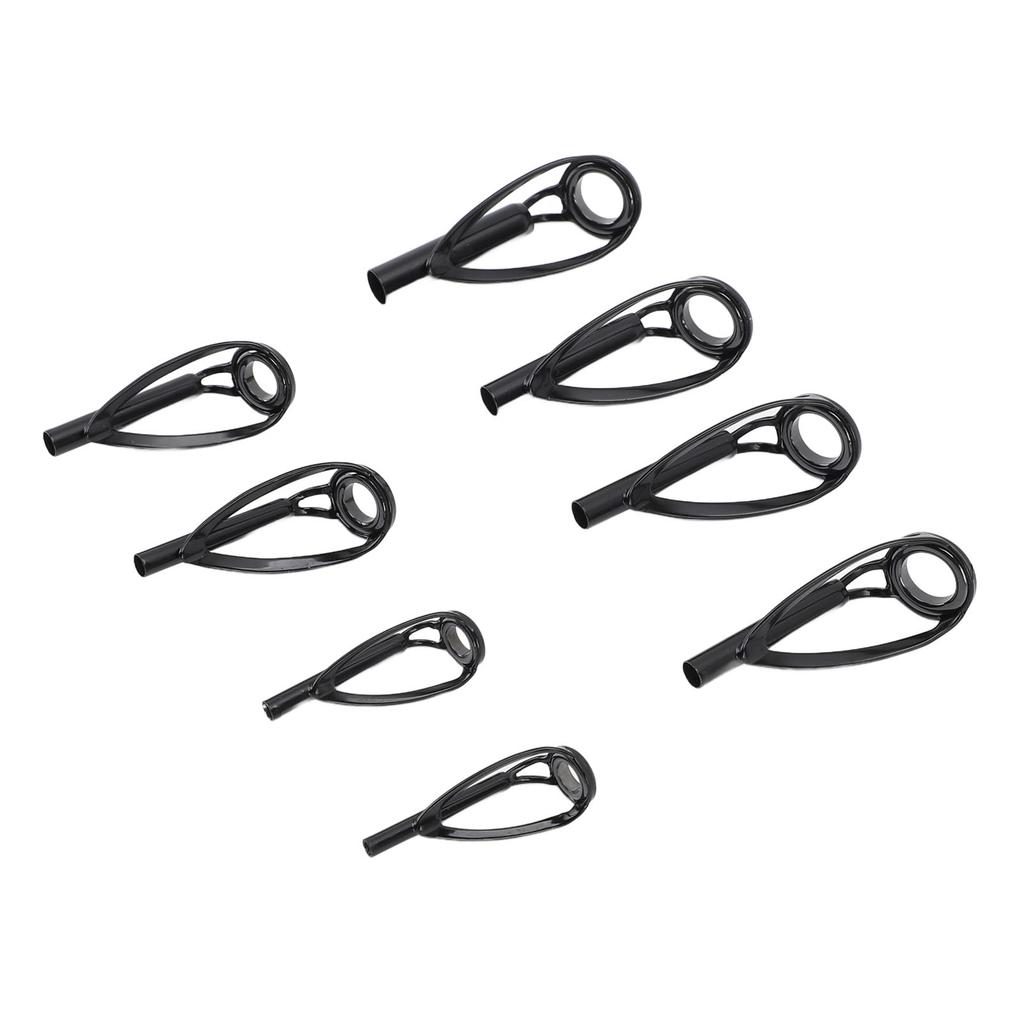 44pcs Fishing Rod Tip Stainless Steel Ceramic Fishing Pole Guide Ring Fishing Rod Repair Kit