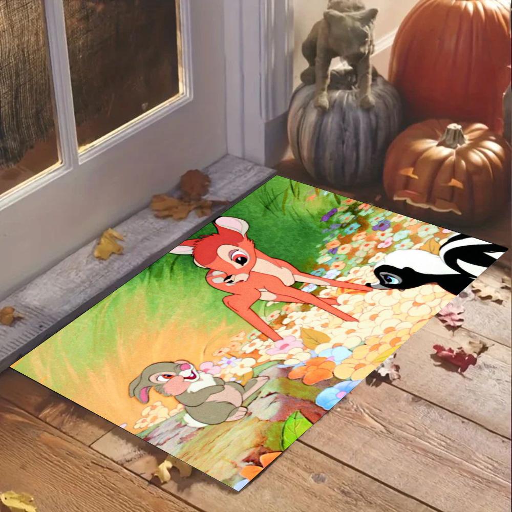1pc  Disney Bambi Bathroom Absorbent Mats Anti-Slip Mats Home Decor Supplies Carpets Home Kitchen Floor Mats