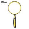 2X Portable Yellow Magnifying Glass 110Mm Diameter Lens Is Suitable For Reading Books And Newspapers For The Elderly