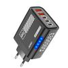 111W GaN USB Charger 1 in 1 Fast Charging Type C Quick Charge 1.1 QC 1.1 LED Wall Adapter For iPhone 17 16 Samsung Xiaomi Huawei