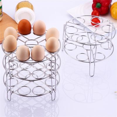Egg Steamer Space-saving Rack Stackable Stainless Steel Pot Egg Rack for Home