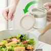 Seasoning Jar Transparent Dustproof Moisture-proof Thickened Good Seal Press Type with Spoon Large Capacity Sugar Salt Powder Storage Bottle Seasoning