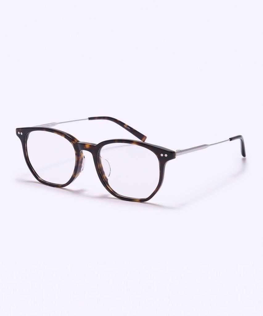 Alloaiweeo [Silverbite] Sbg9602 1811G Over Silhouette Ultra-Light Combination Square Tortoise/Silver Eyeglass Frame Blue Light Lens Option
