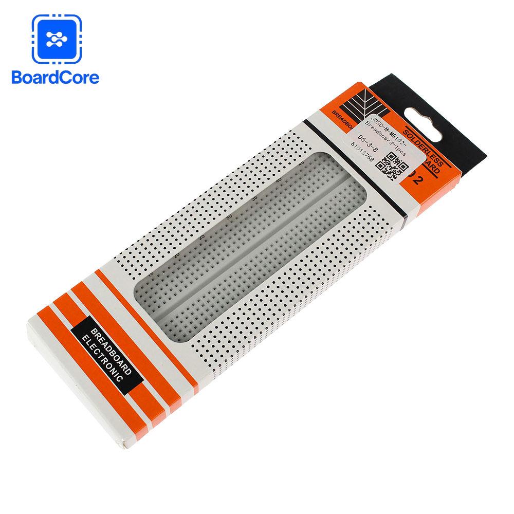 1-3 Sets MB-102 Breadboard 830 Points Solderless PCB Bread Board Kit +65pcs Jumper Wire Cable Prototype Board MB102 DIY Kit