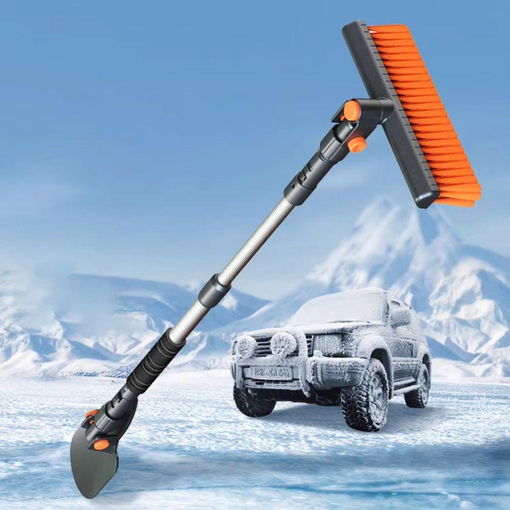 Extendable Snow Brush Retractable Snow Removal Tool Four-in-one Winter Tool Auto Cleaner