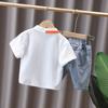 Stylish Summer Boys Two Piece Set 2024 Trendy Polo Shirt And Shorts Outfit For Kids