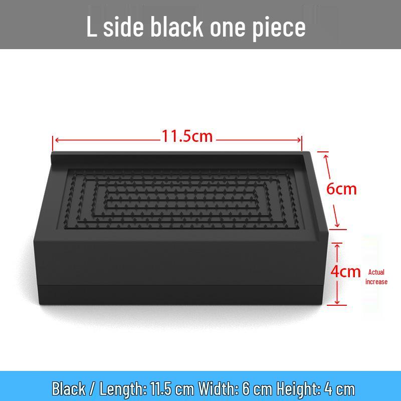 

Чорна меблева підніжка для ліжка, 2-3,58 дюйма, протиковзка накладка з ТПУ для столу, дивана, шафи.