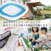 Folding Bucket 10L Large Capacity Blue Car Wash Cleaning Outdoor Gardening Square Disaster Prevention Goods Compact Storage