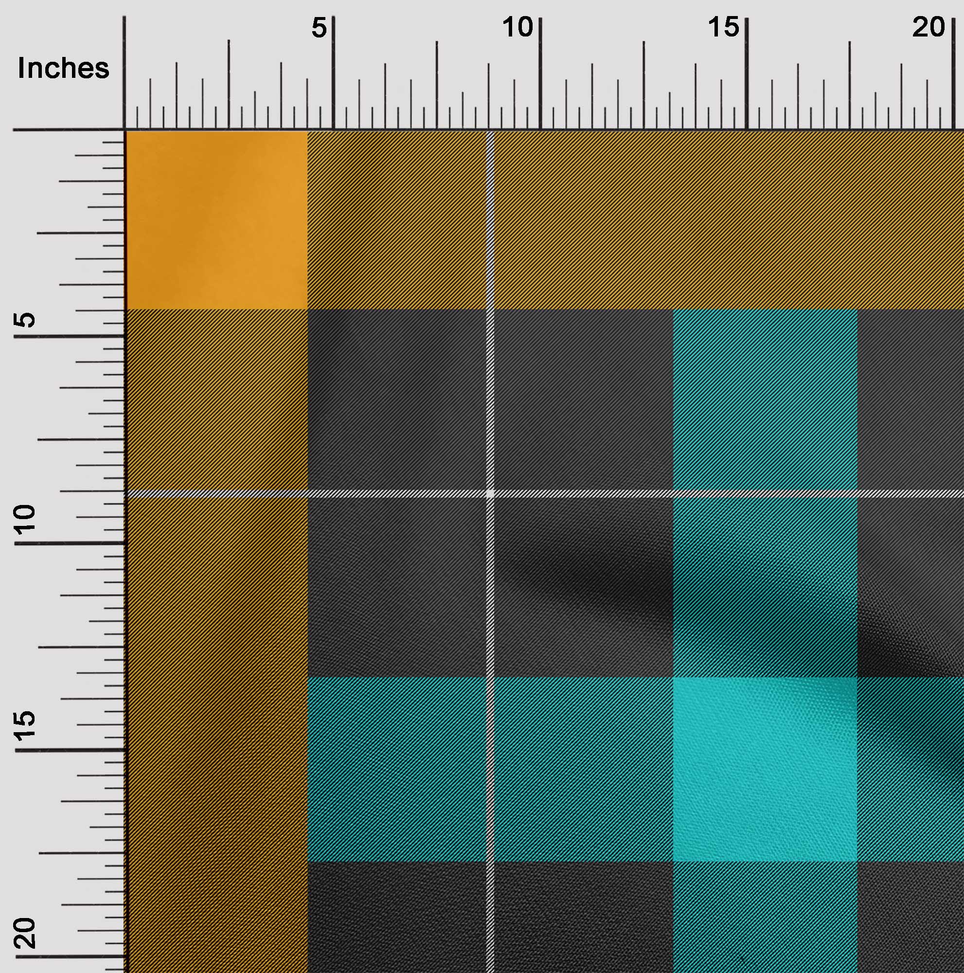 

OneOone Cotton Flex Fabric Tartan Check Print Тканина у дворі 40 дюймів 42 Inch Wide - Viscose Chiffon бірюзові зелений колір