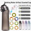 Scented Tritan Straw Water Bottle - 650ML, Outdoor Sports Plastic Cup for Fruit-Infused Drinks