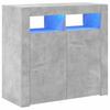 Vidaxl Cabinet With LED Lighting, Concrete Gray, 80 X 35 X 75 Cm