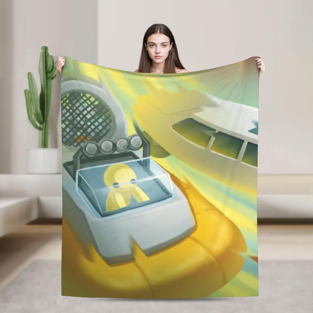 Wobbly Life Sandbox Game Blanket Quality Soft Warm  Throw Blanket Winter Camping Outdoor Fluffy Bedspread