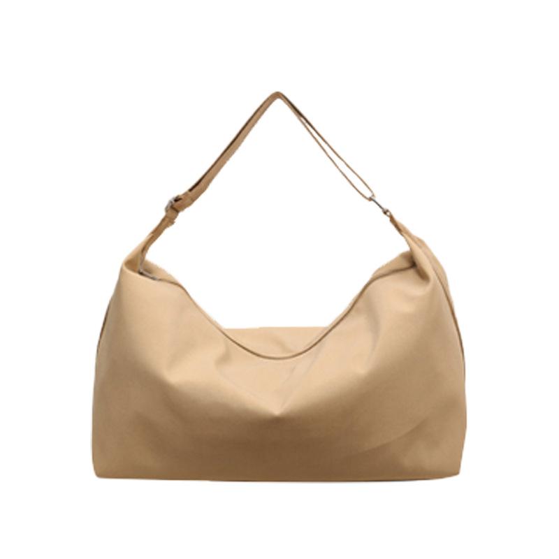 Tote Bag Canvas Women'S Bag Large Capacity Messenger Dumpling Bag Commuter Shoulder Backpack Men'S Bag