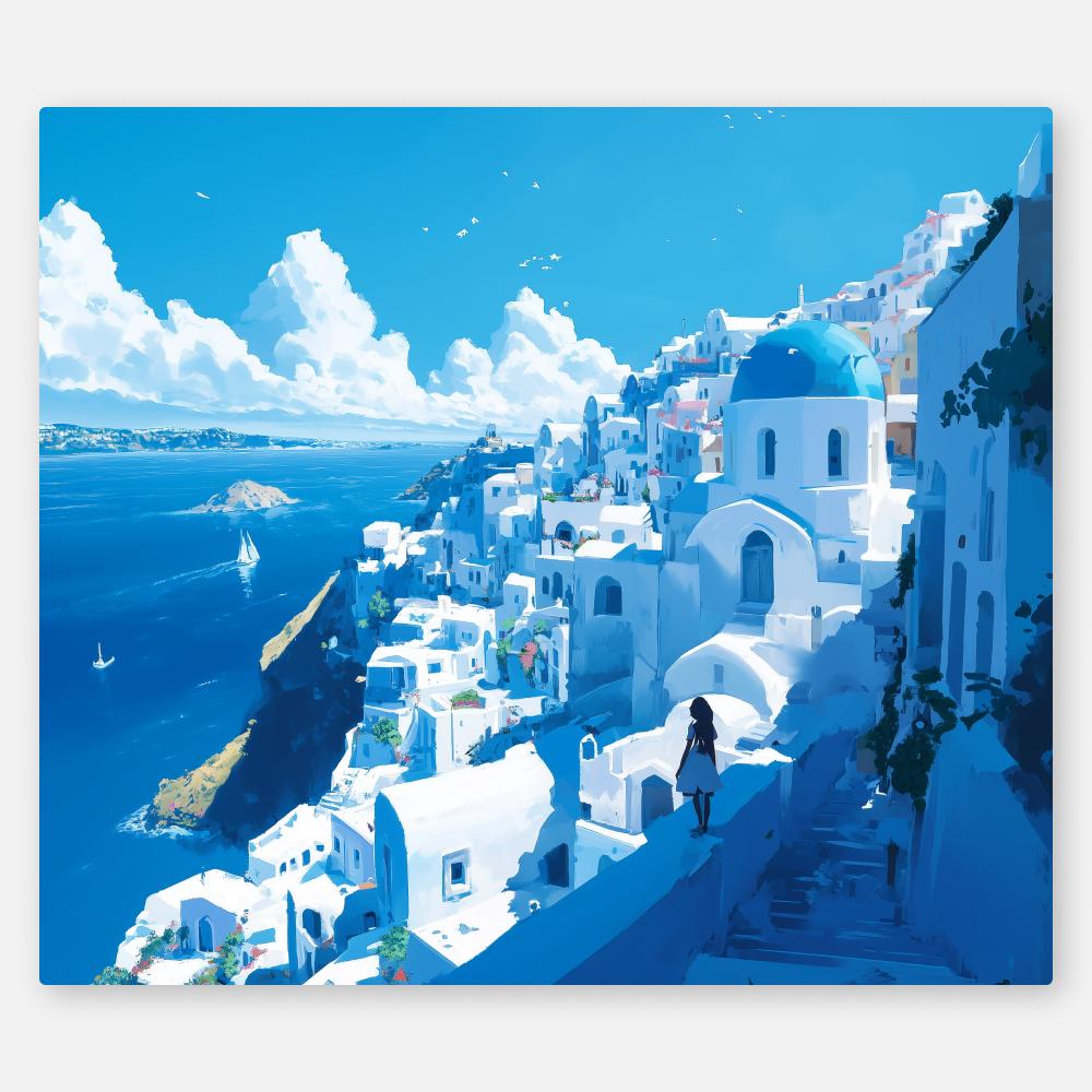 Italian Lake Como Scenery Tapestry Oil Painting Style Wall Hanging Polyester Aesthetic Decor for Bedroom Living Room Dorm