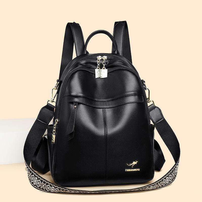 Schoolbag Backpack 1011 New Fashion Korean Edition Large Capacity Women's Shoulder Bag Simple Versatile College Style Student Backpack