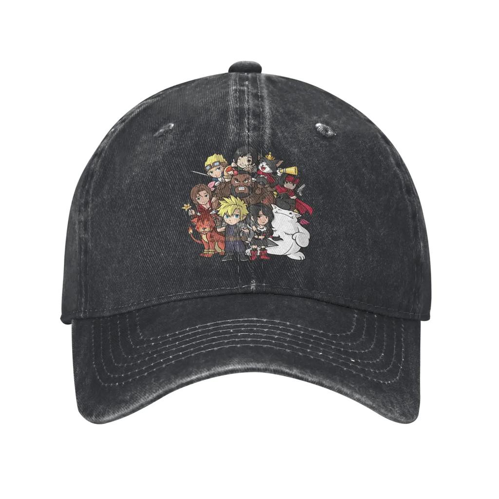 Finaled Fantasyed 7 Lässige Baseballkappe Frühling Chibi Team Trucker-Kappe Großhandel Outdoor-Sport Snapback-Kappe Herren Erwachsene Lustige Kappen