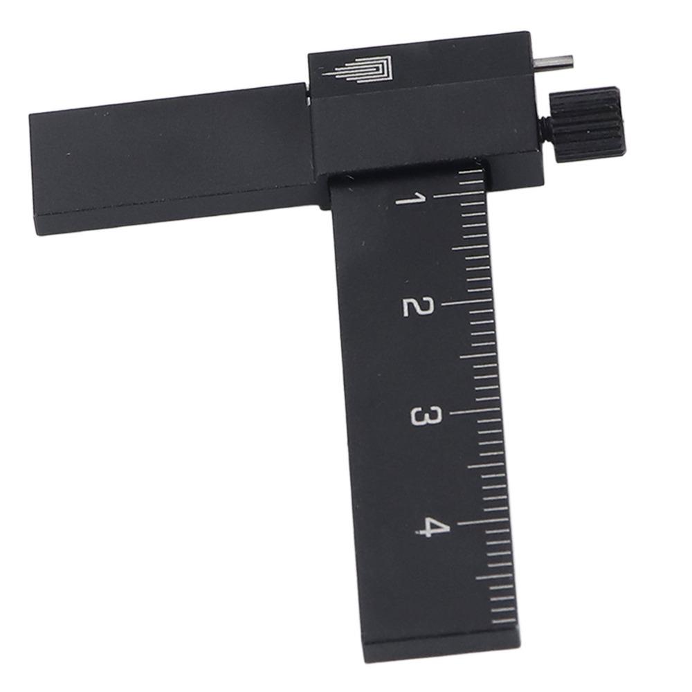 Tungsten Steel Blade Model Carving Ruler Aluminum Alloy Adjustable Scribing Ruler  Model Crafting
