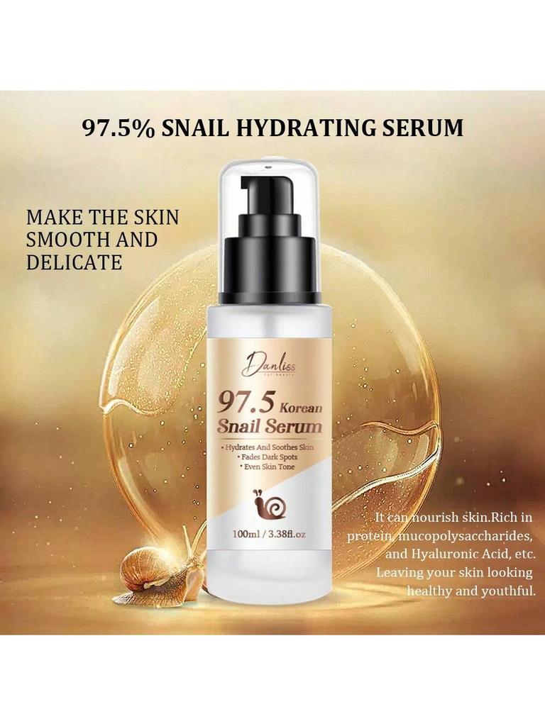 1Pc 97.5% SNAIL HYDRATING SERUM 100ml Glowing Skin. Nourishing. Soft & Smooth Skin. Even Skin Tone