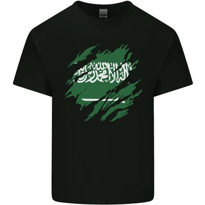 Torn Saudi Arabia Flag Arabian Day Football Unisex T-shirt