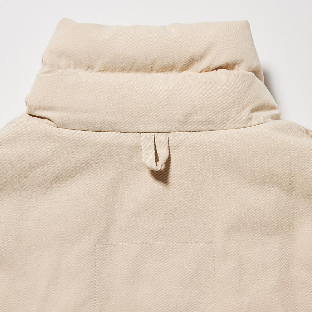 UNIQLO Solid Color Stand Collar Single Breasted Jacket Women jackets Beige 452224-30