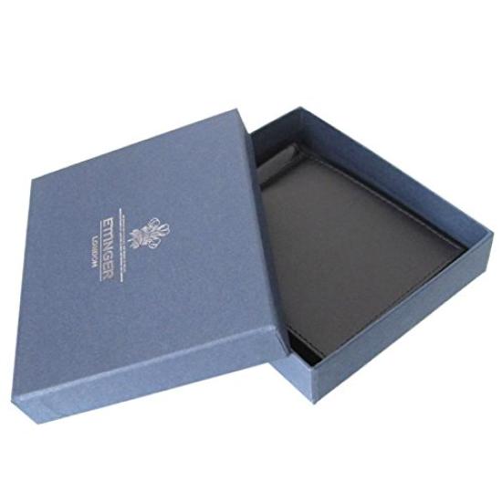 Ettinger Royal Collection Bifold Wallet with Money Clip, Men's ST787AJR, Black and Purple