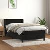 Maison Exclusive - Rete a doghe per letto e materasso Nero 80x200 cm Velluto