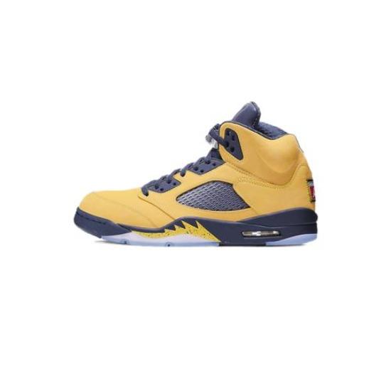 

Nike Air 5 Retro SP Michigan Amarillo College Navy CQ9541-704 EU 42 золотий