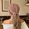 Sequin Headscarf, Multi-Purpose Turban Headband Square Scarf, Adjustable Strap Bohemian Style Head Wrap for Travel Vacation